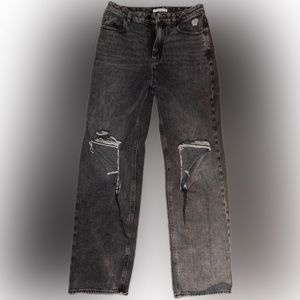 Dark Wash Grey PacSun Baggy Jeans